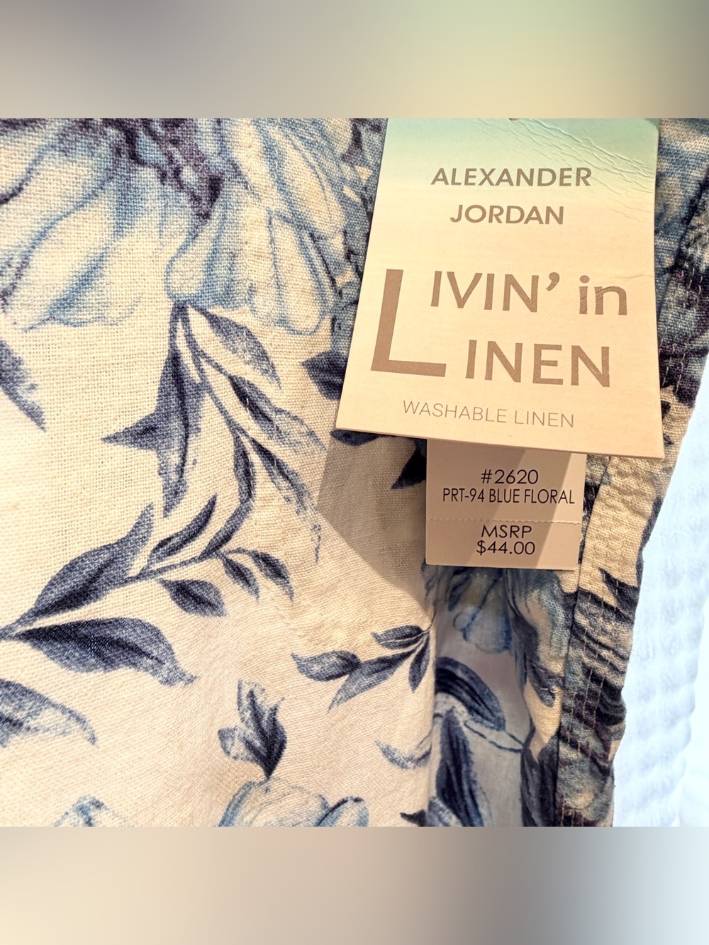 NWT Alexander Jordan Living and Linen Women’s Floral Print Capri Pants Size XL - Picture 5 of 7